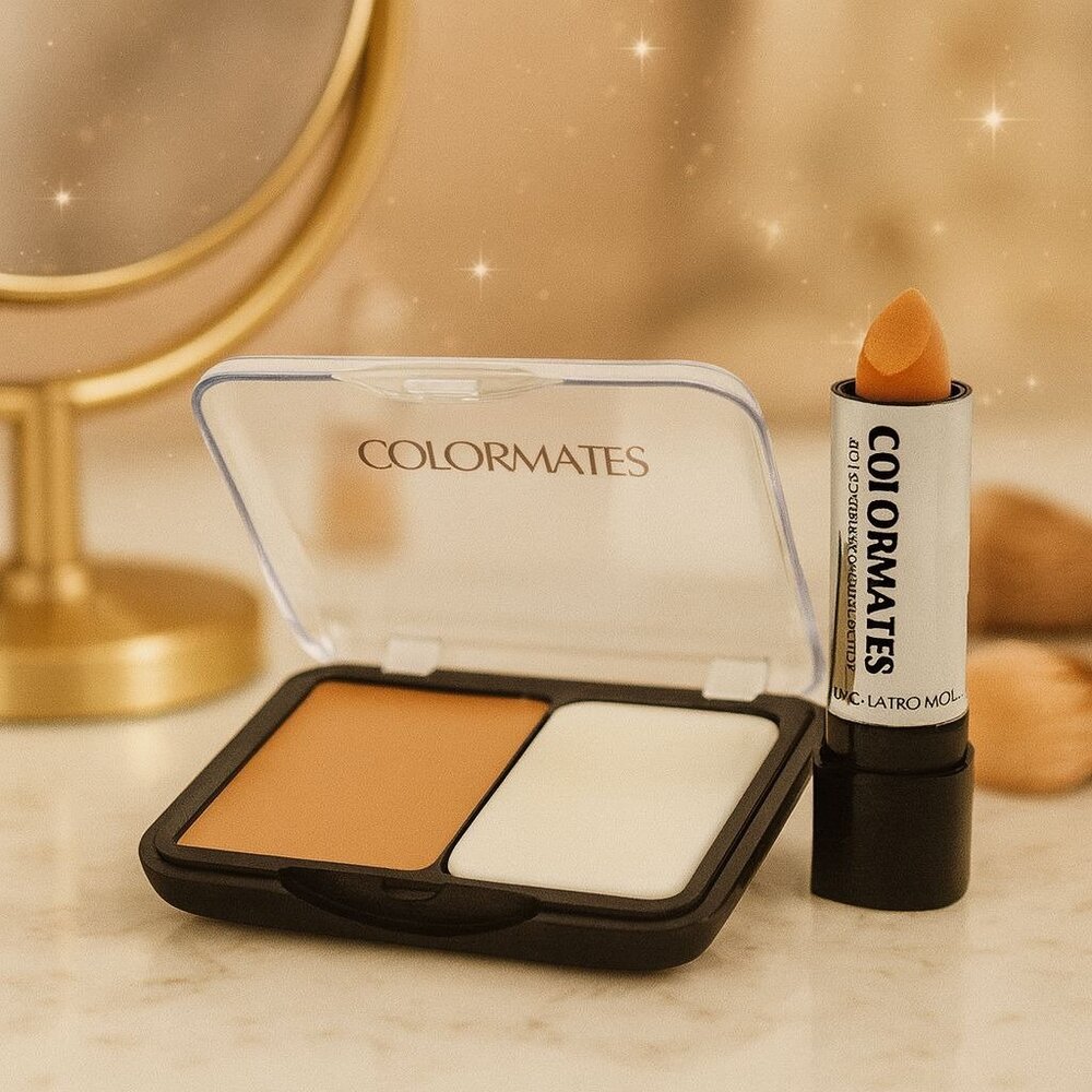 Colormates Compact Makeup And Concealer Medium Long Lasting Formula Paraben Free